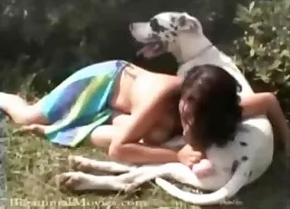 Huge Dog Dick Jacked by Busty Blonde Bombshell