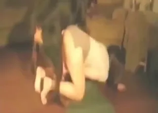 Crazy Zoo Sex Whore Takes Big Rottweiler