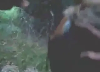 Mare with moist hole gets fisted and fucked in stable