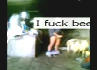 Merciless farmer fucks sheep on the farm