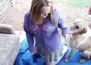 Sweet Angel Dog animal sex Play Session HD